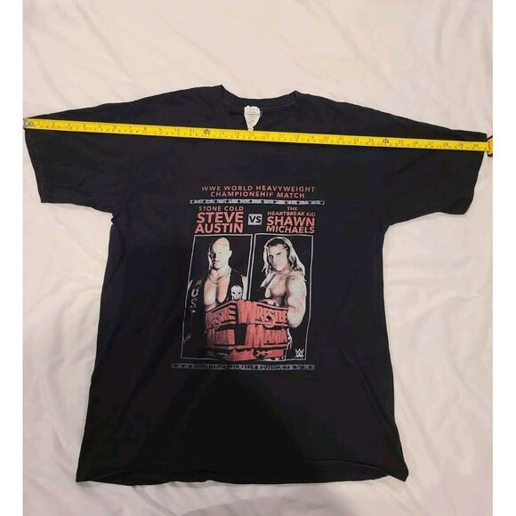 Shawn Michaels/Stone cold Steve Austin WrestleMania 14 Shirt 1998 Match Size S - Picture 5 of 5